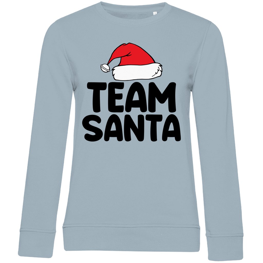 Damen Bio Sweatshirt "Team Santa" - Grafikmagie