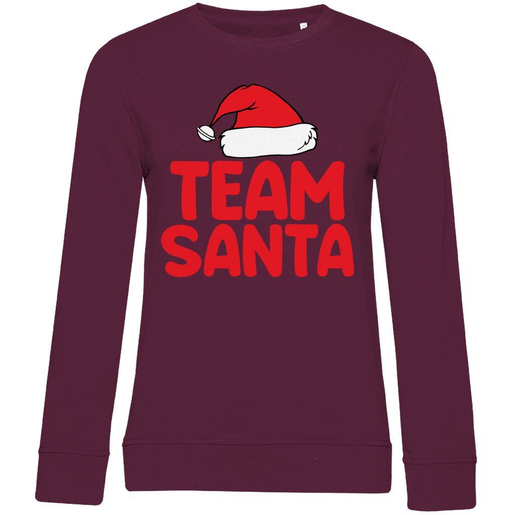 Damen Bio Sweatshirt "Team Santa" - Grafikmagie