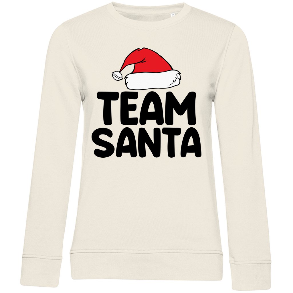 Damen Bio Sweatshirt "Team Santa" - Grafikmagie