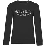 Damen Bio Sweatshirt "Whoville University" - Grafikmagie