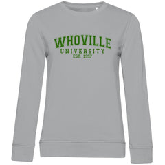 Damen Bio Sweatshirt "Whoville University" - Grafikmagie