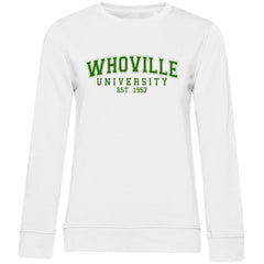 Damen Bio Sweatshirt "Whoville University" - Grafikmagie