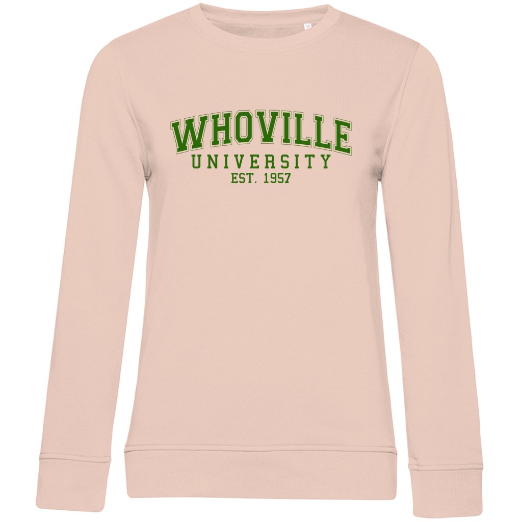 Damen Bio Sweatshirt "Whoville University" - Grafikmagie