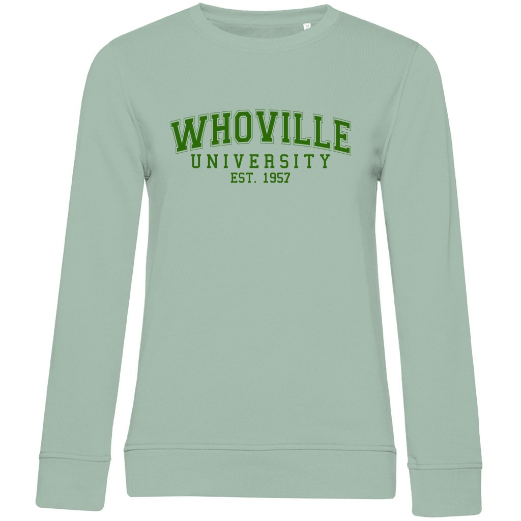 Damen Bio Sweatshirt "Whoville University" - Grafikmagie