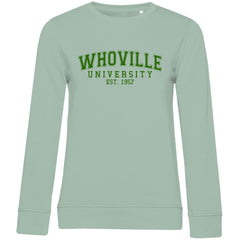 Damen Bio Sweatshirt "Whoville University" - Grafikmagie