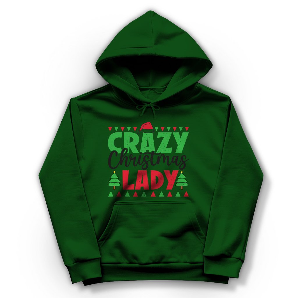 Damen Hoodie "Crazy Christmas Lady" - Grafikmagie