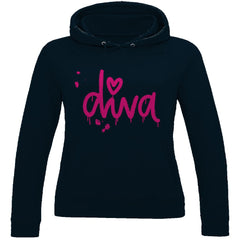 Damen Hoodie "diva" - Grafikmagie