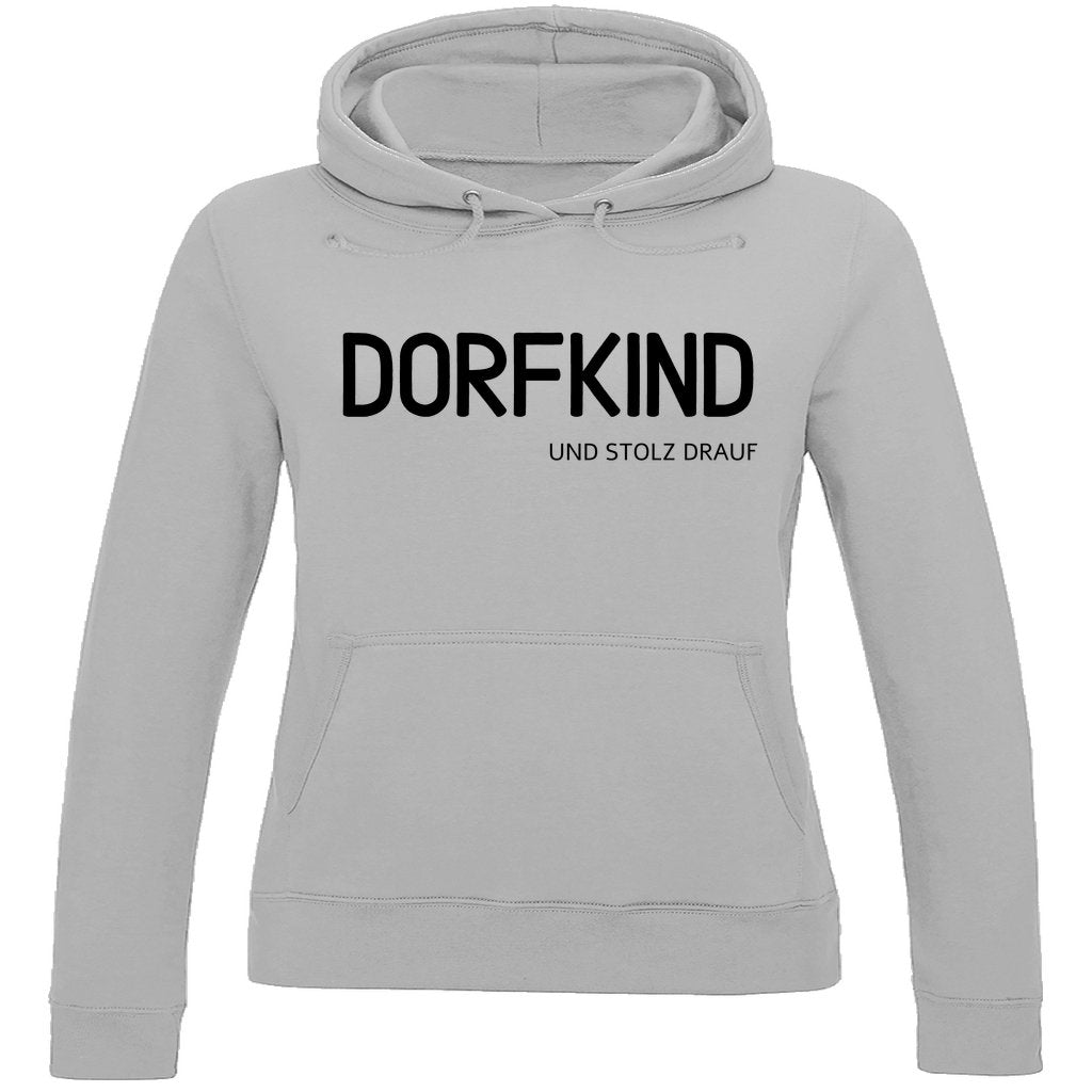 Damen Hoodie "Dorfkind und Stolz drauf" - Grafikmagie