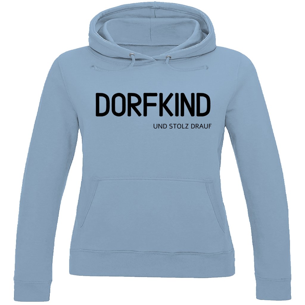 Damen Hoodie "Dorfkind und Stolz drauf" - Grafikmagie