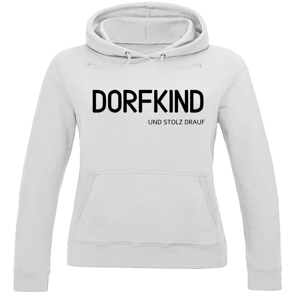 Damen Hoodie "Dorfkind und Stolz drauf" - Grafikmagie