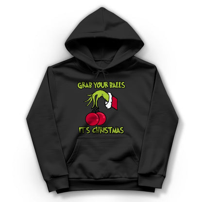 Damen Hoodie "Grab youre Balls it's Christmas" - Grafikmagie