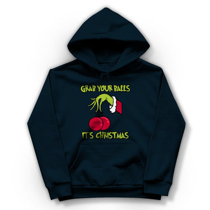 Damen Hoodie "Grab youre Balls it's Christmas" - Grafikmagie