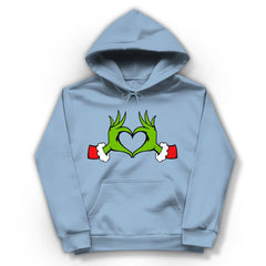 Damen Hoodie "Grinch Herz" - Grafikmagie