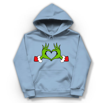 Damen Hoodie "Grinch Herz" - Grafikmagie