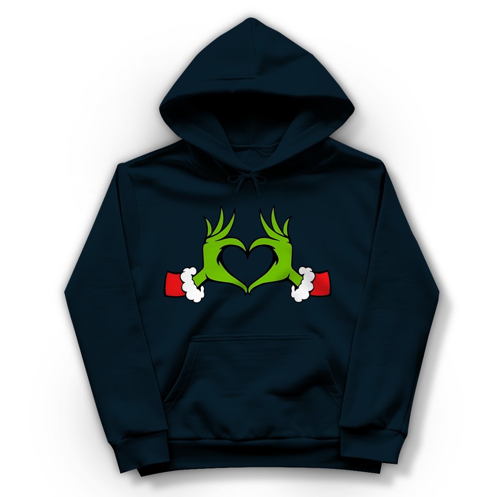 Damen Hoodie "Grinch Herz" - Grafikmagie