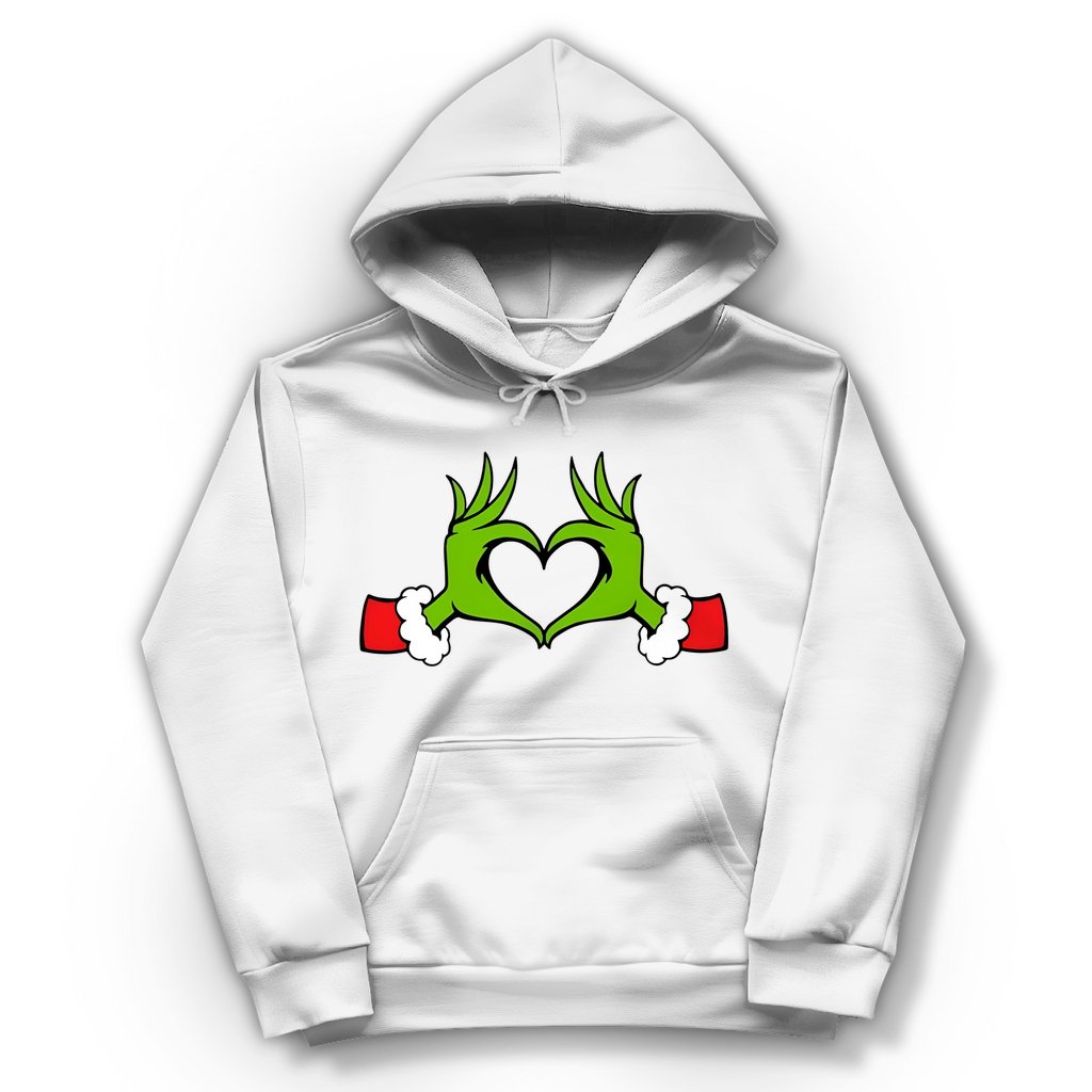 Damen Hoodie "Grinch Herz" - Grafikmagie