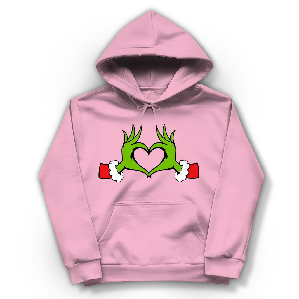 Damen Hoodie "Grinch Herz" - Grafikmagie