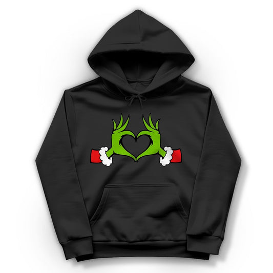 Damen Hoodie "Grinch Herz" - Grafikmagie