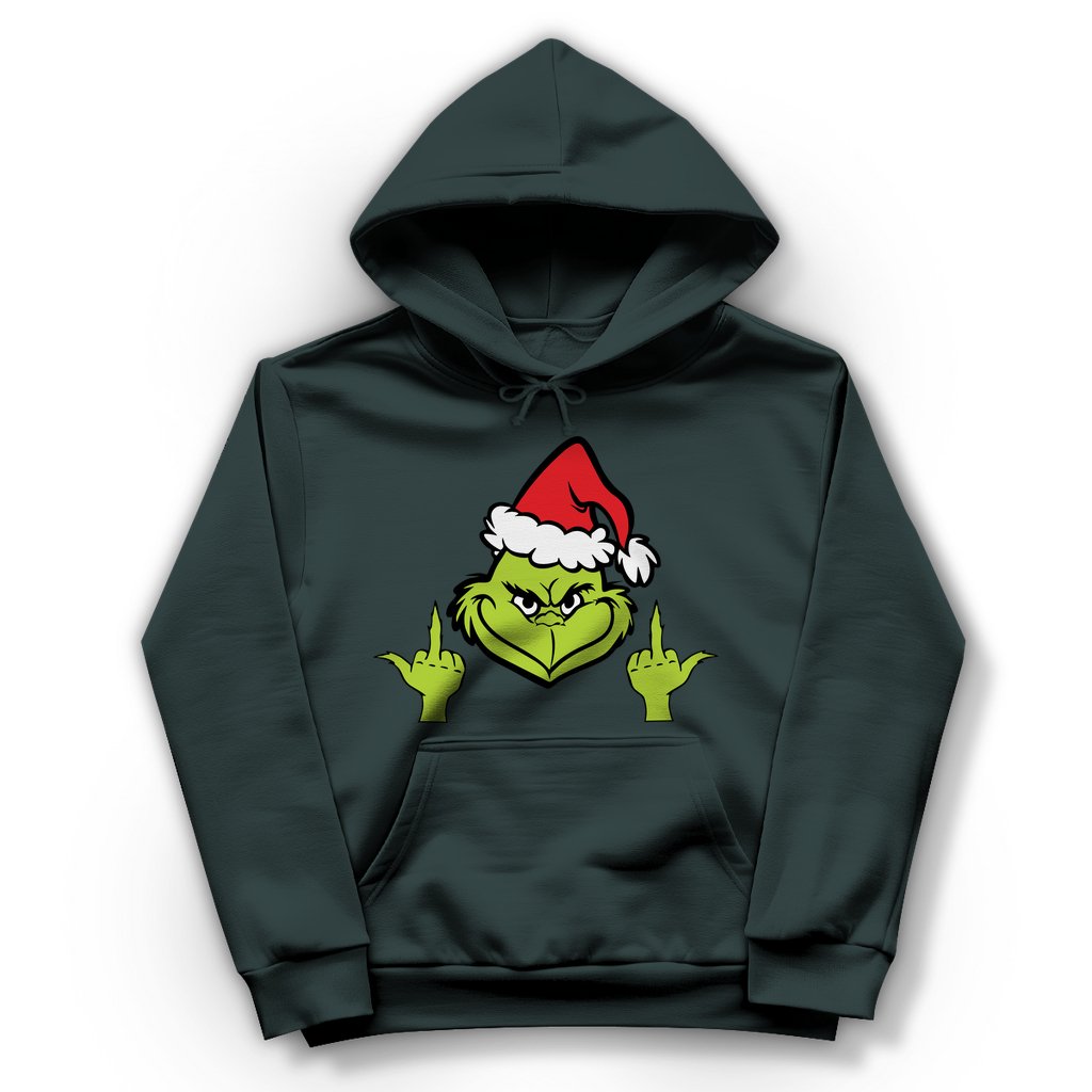 Damen Hoodie "Grinch Mittelfinger" - Grafikmagie