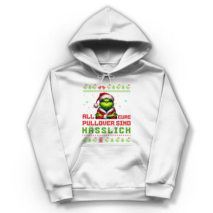 Damen Hoodie "Grinch Weihnachtspullover" - Grafikmagie