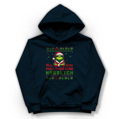 Damen Hoodie "Grinch Weihnachtspullover" - Grafikmagie