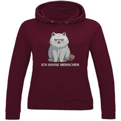 Damen Hoodie "Ich hasse Menschen" - Grafikmagie