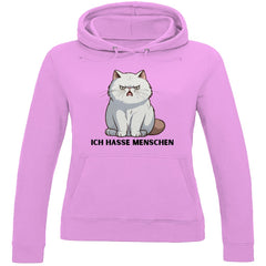 Damen Hoodie "Ich hasse Menschen" - Grafikmagie