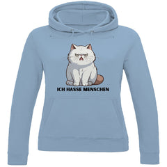 Damen Hoodie "Ich hasse Menschen" - Grafikmagie