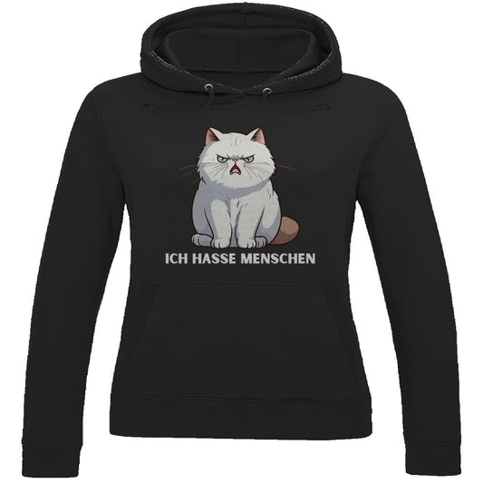 Damen Hoodie "Ich hasse Menschen" - Grafikmagie