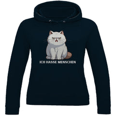 Damen Hoodie "Ich hasse Menschen" - Grafikmagie