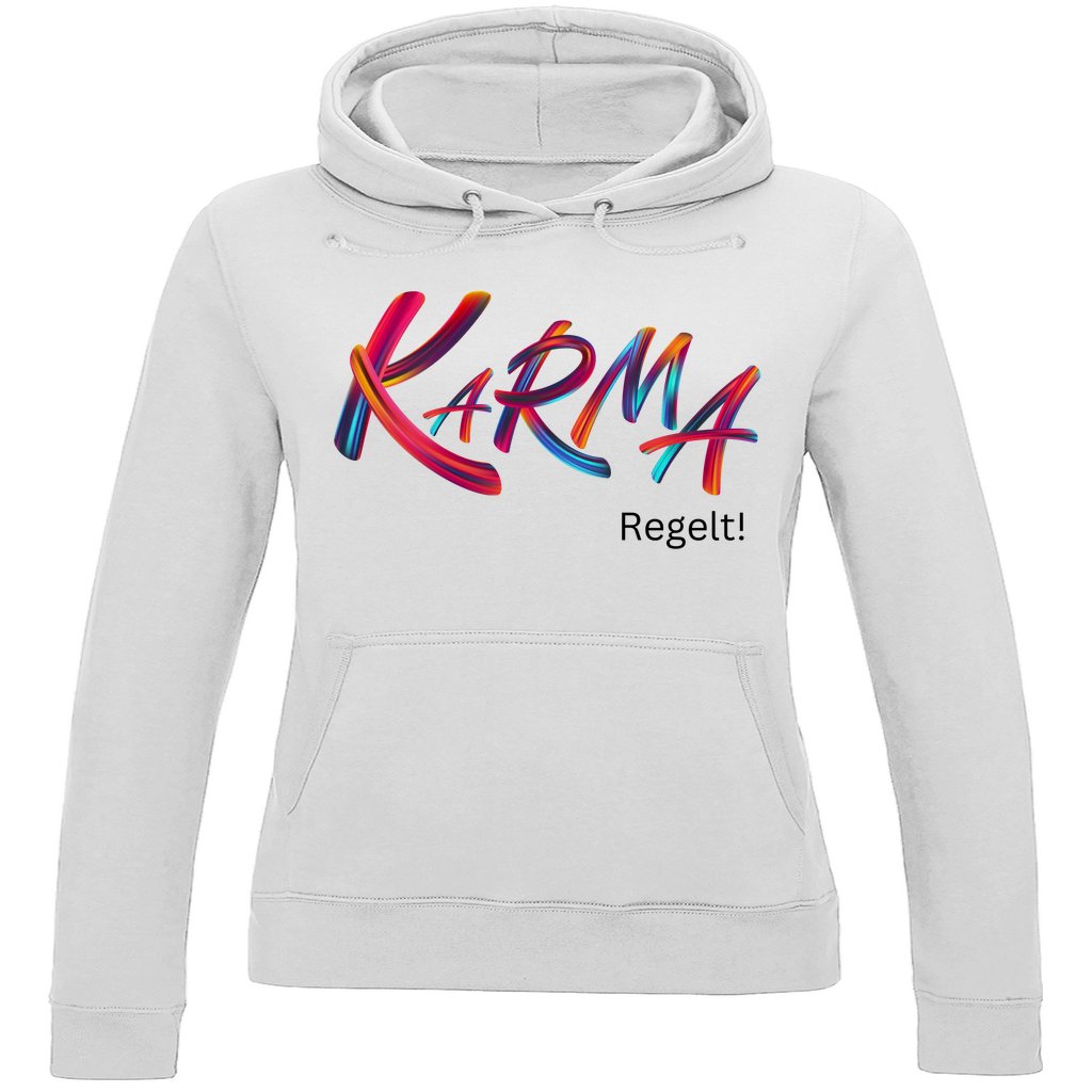 Damen Hoodie "Karma regelt" - Grafikmagie