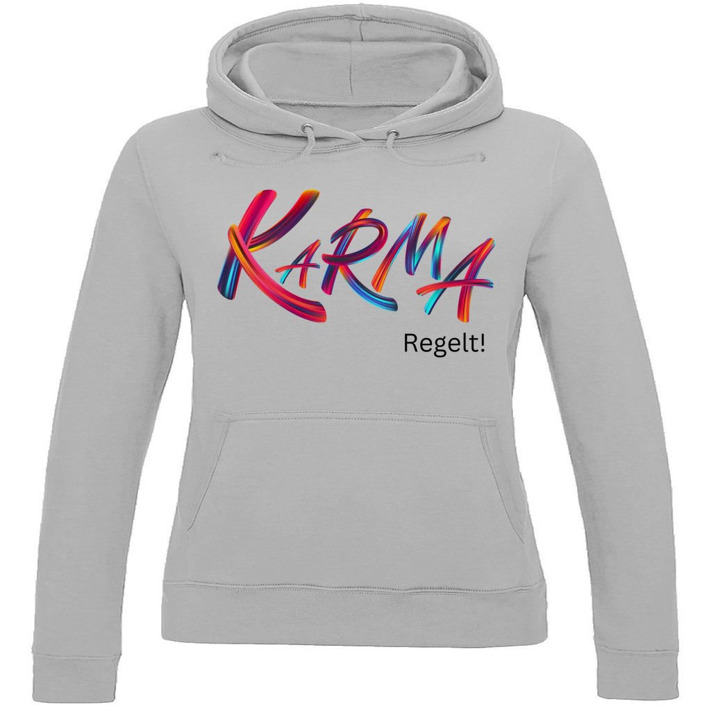 Damen Hoodie "Karma regelt" - Grafikmagie