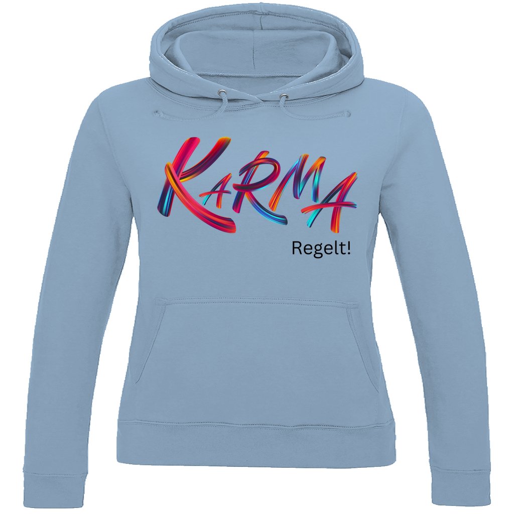 Damen Hoodie "Karma regelt" - Grafikmagie