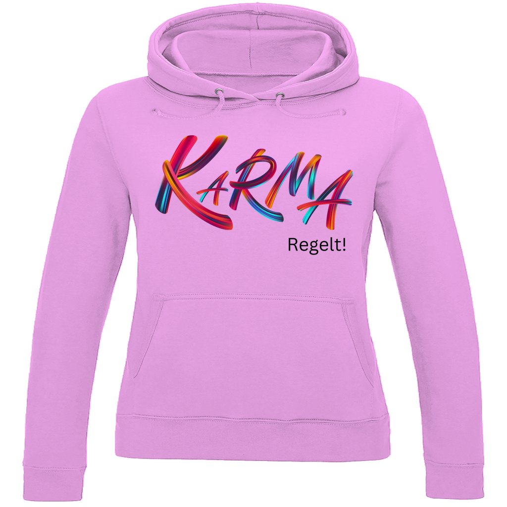 Damen Hoodie "Karma regelt" - Grafikmagie