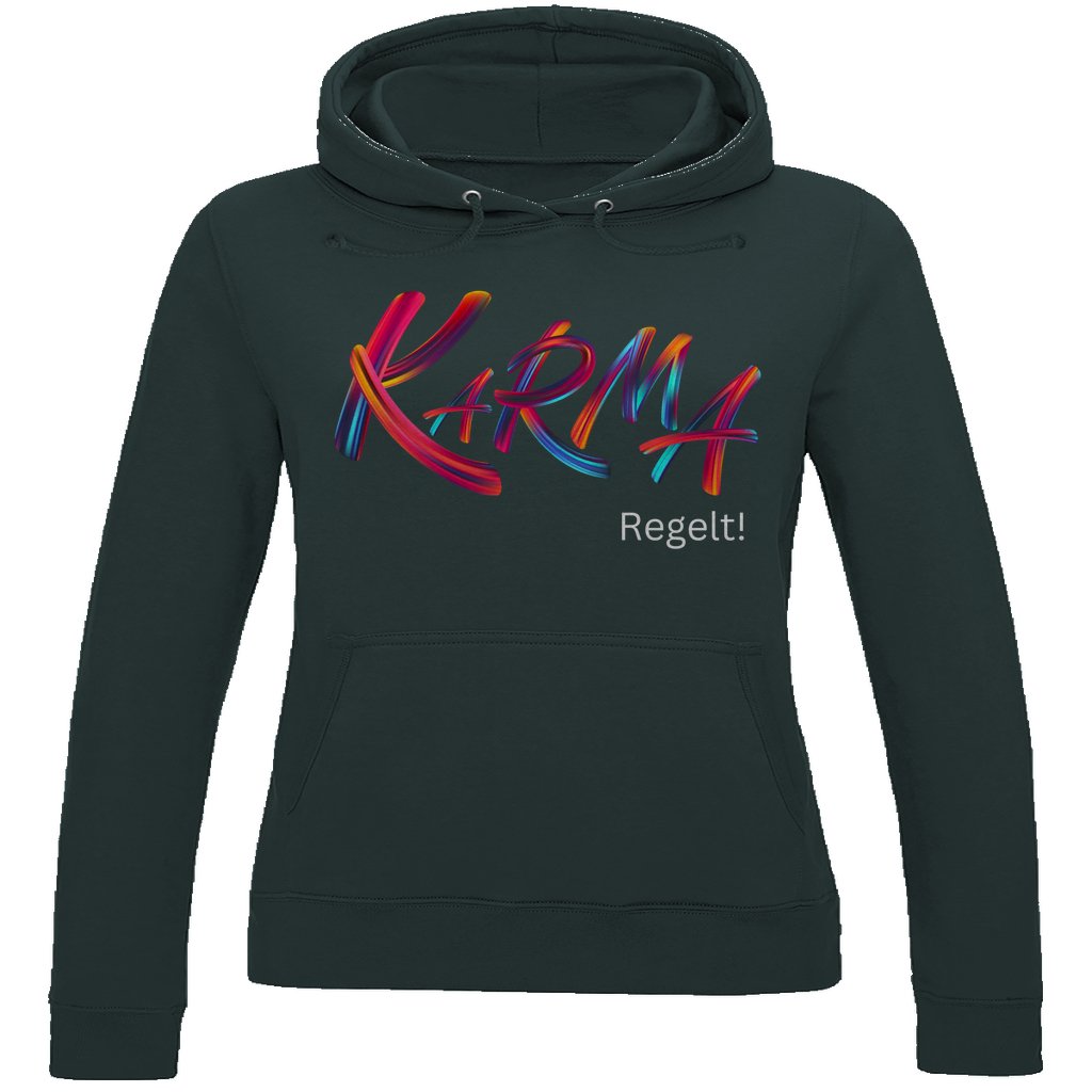 Damen Hoodie "Karma regelt" - Grafikmagie