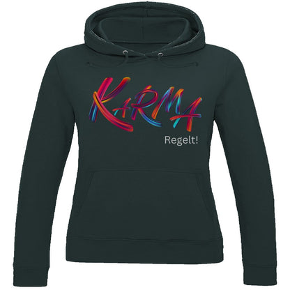 Damen Hoodie "Karma regelt" - Grafikmagie