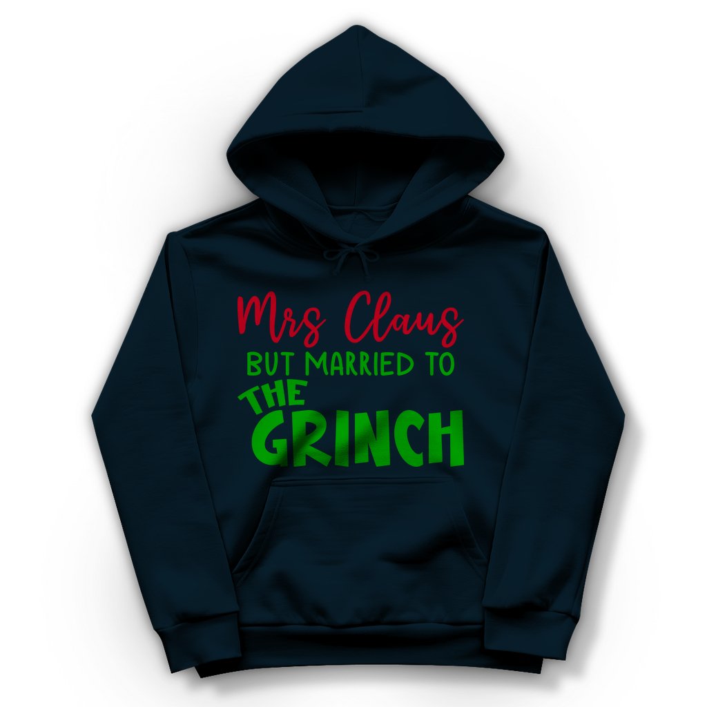 Damen Hoodie "Mrs Clause but Married to the Grinch" - Grafikmagie