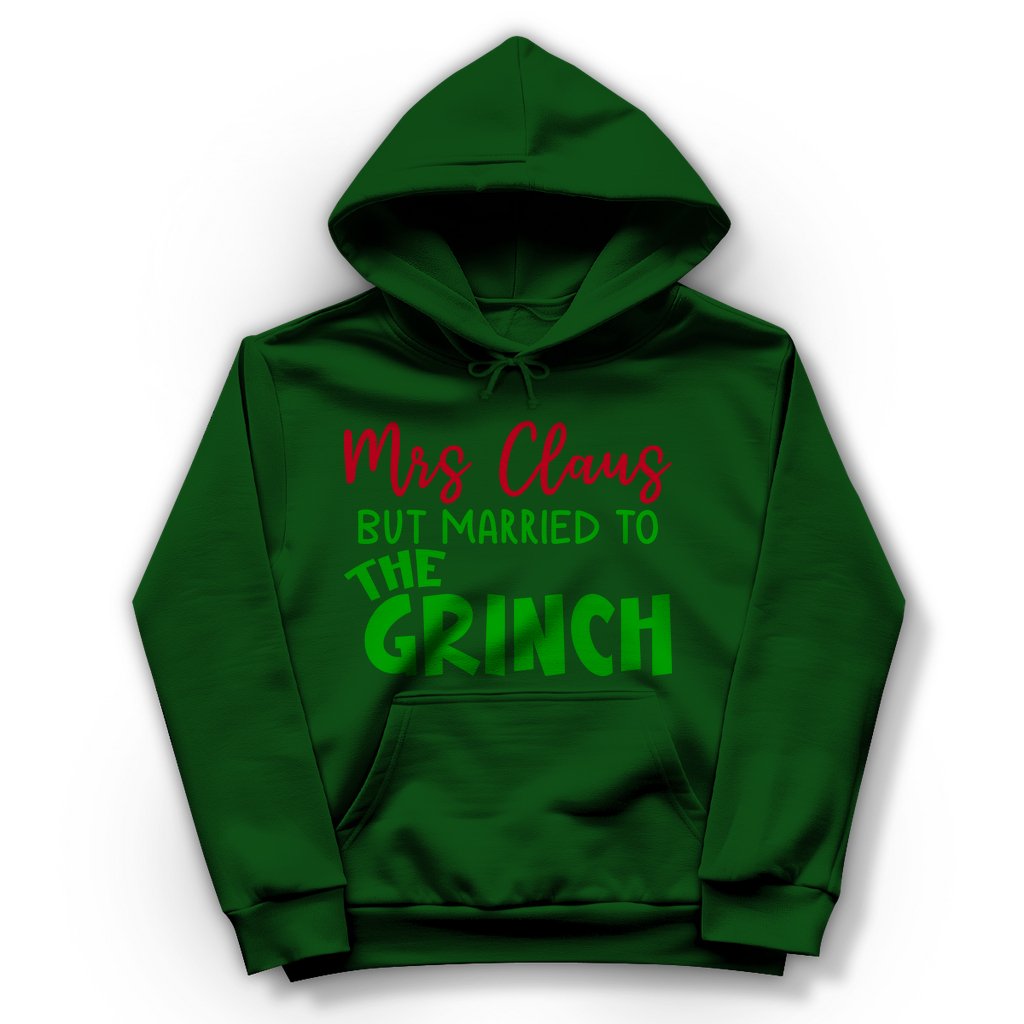 Damen Hoodie "Mrs Clause but Married to the Grinch" - Grafikmagie