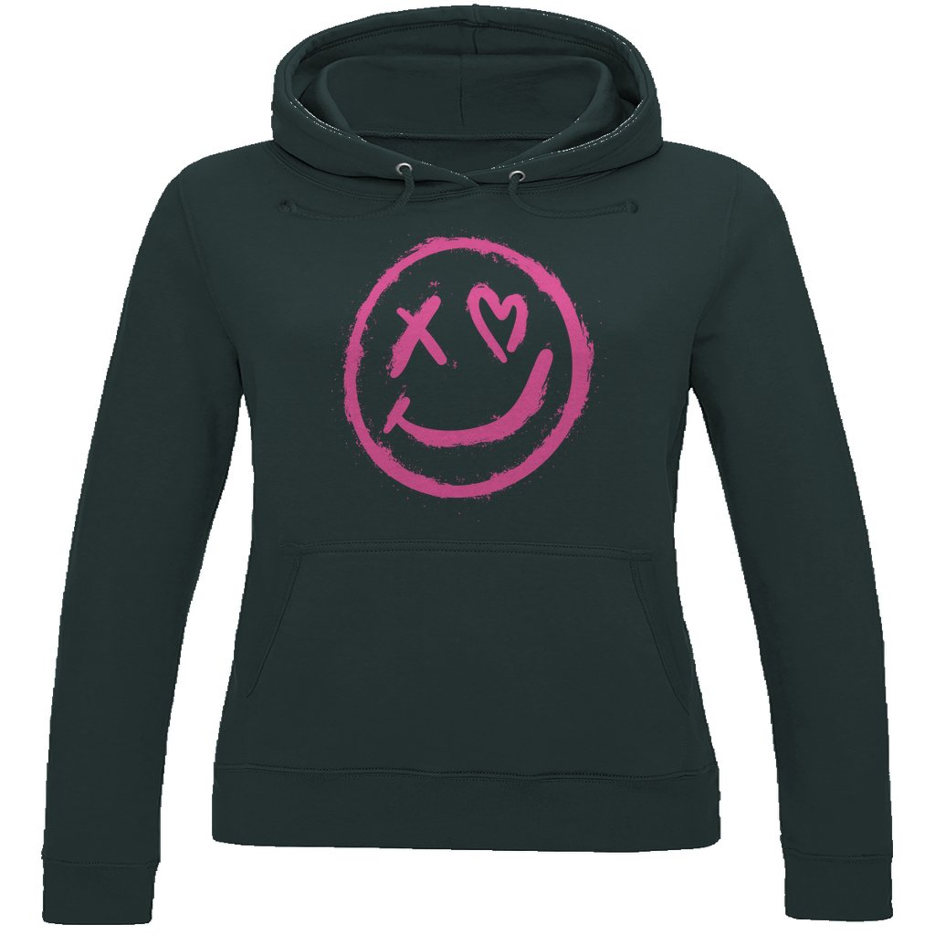 Damen Hoodie "smiley" - Grafikmagie