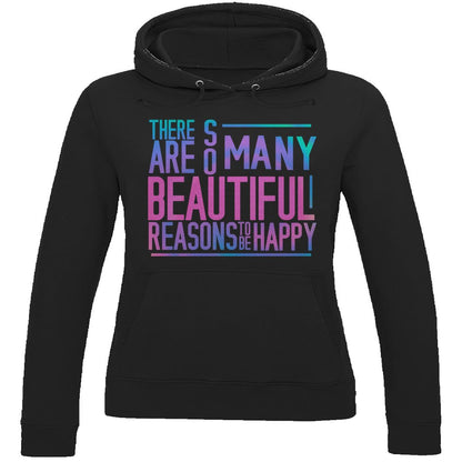 Damen Hoodie "So many reasons to be Happy" - Grafikmagie