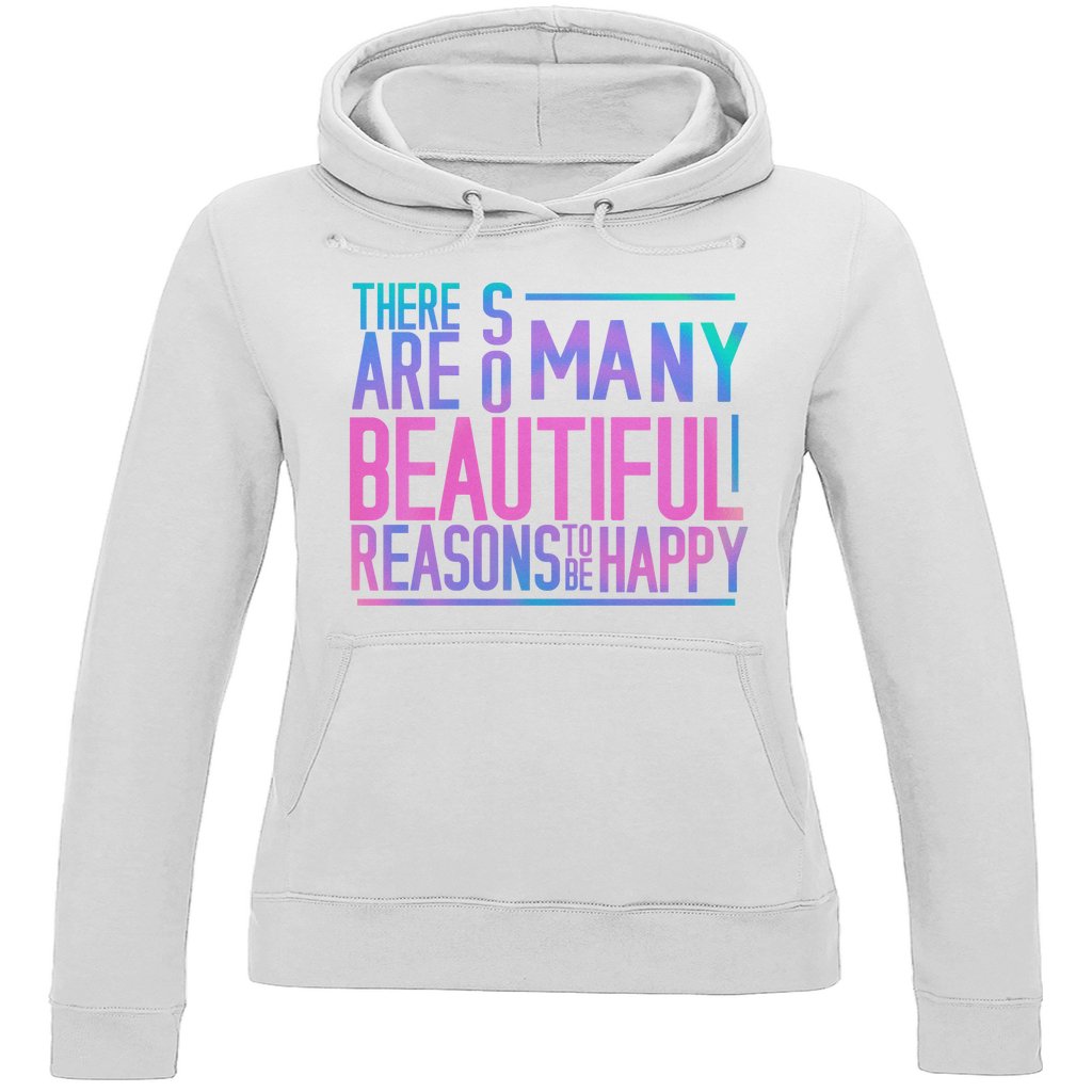 Damen Hoodie "So many reasons to be Happy" - Grafikmagie