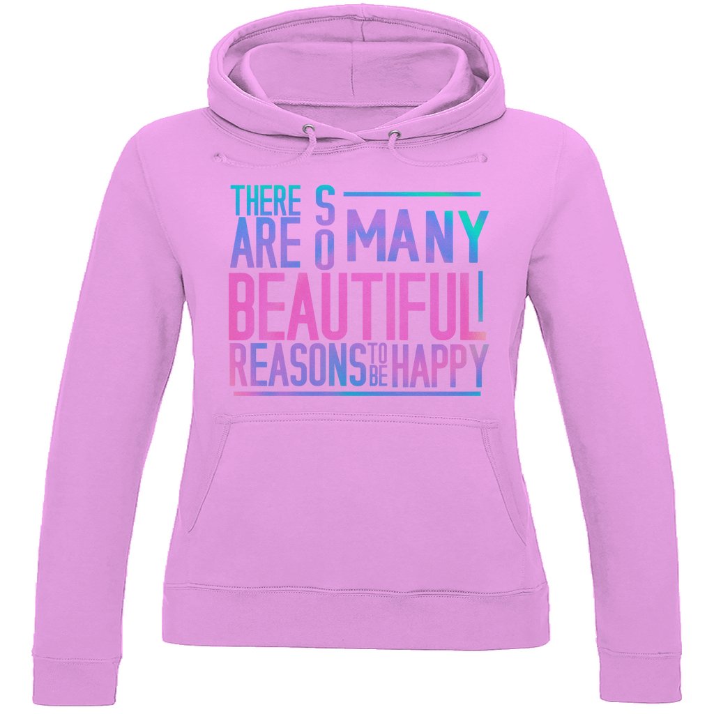 Damen Hoodie "So many reasons to be Happy" - Grafikmagie