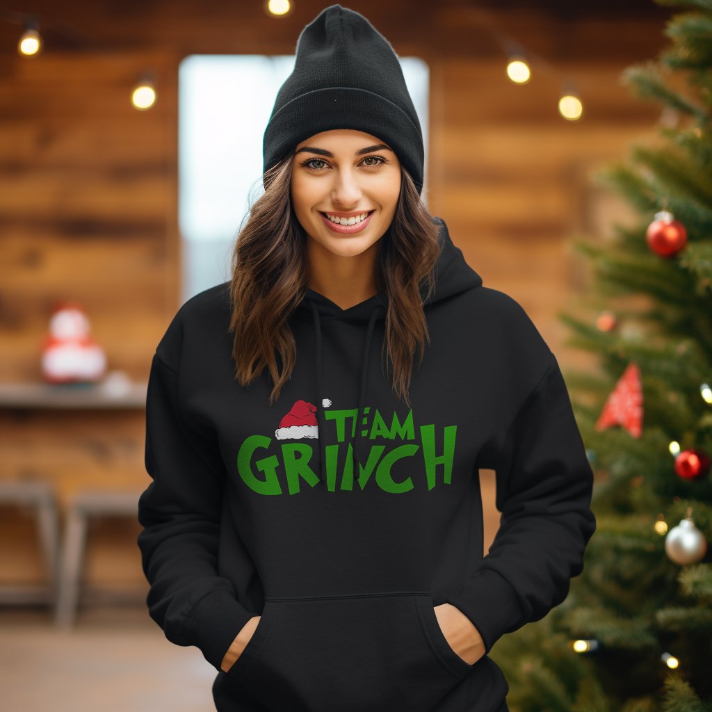 Damen Hoodie "Team Grinch" - Grafikmagie