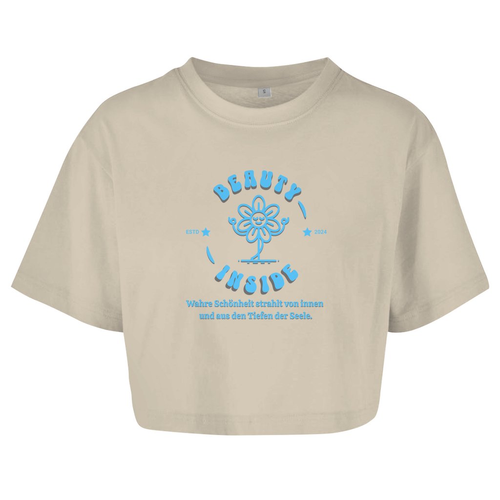 Damen Oversize Crop Top 