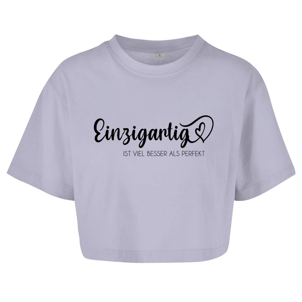 Damen Oversize Crop Top 
