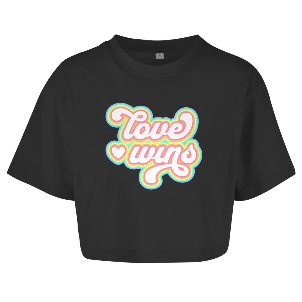 Damen Oversize Crop Top 
