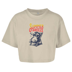 Damen Oversize Crop Top "Summer Breeze" - Grafikmagie