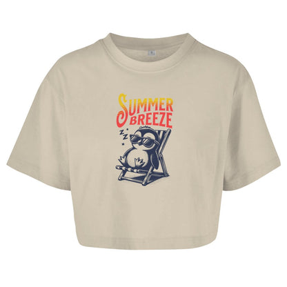 Damen Oversize Crop Top "Summer Breeze" - Grafikmagie