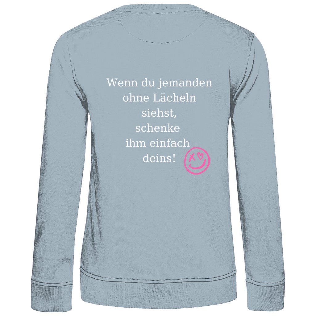 Damen Sweatshirt "Lächeln" - Grafikmagie