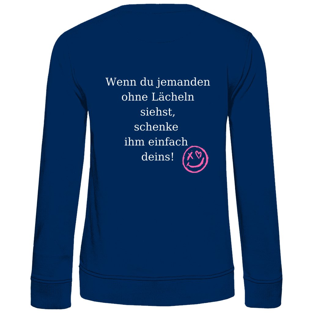 Damen Sweatshirt "Lächeln" - Grafikmagie